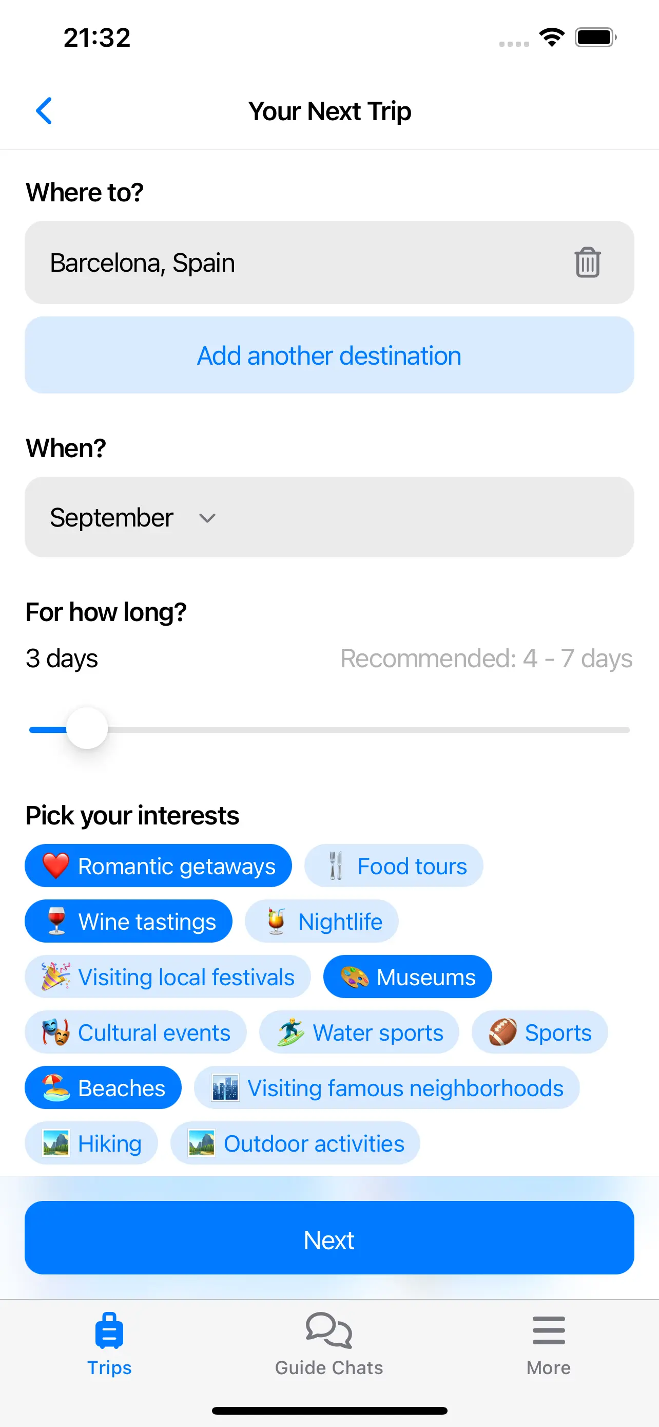 Travel Buddy AI app