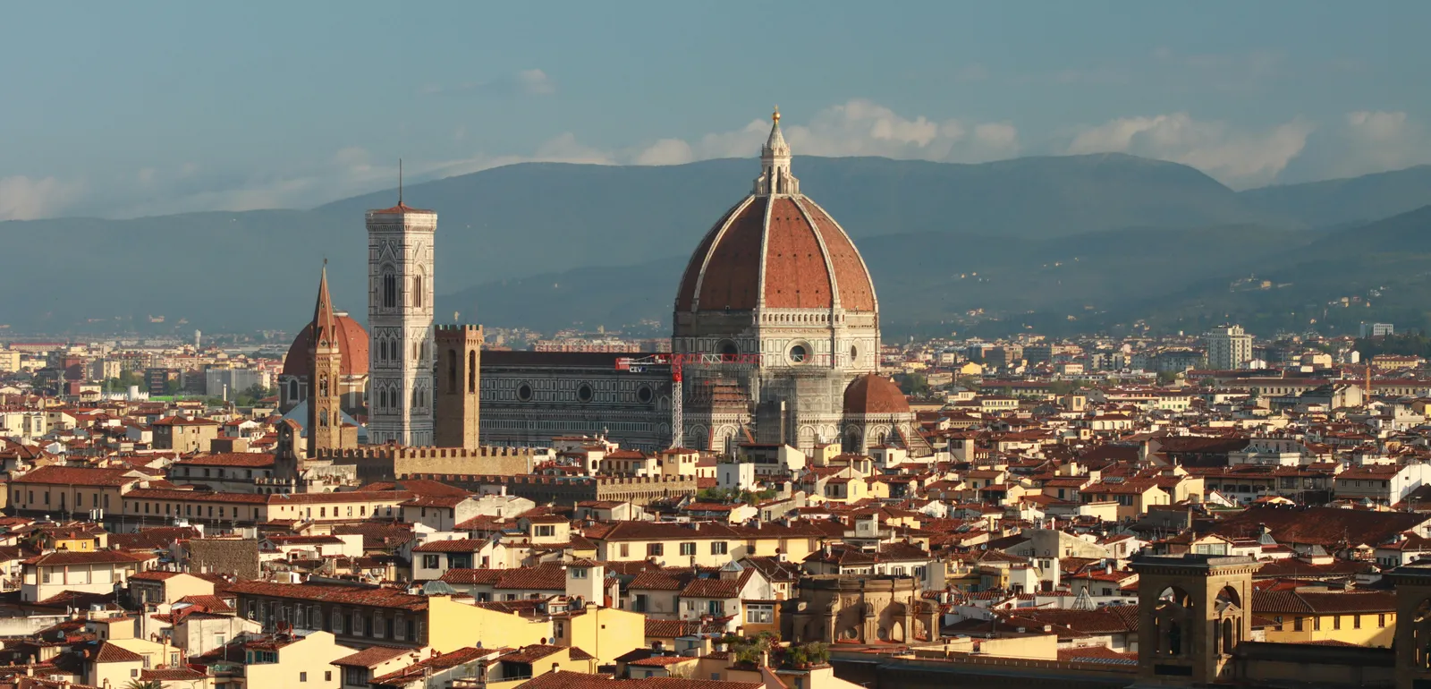 Cityscape of Florence with the View of the Florence Cathedral in Italy 