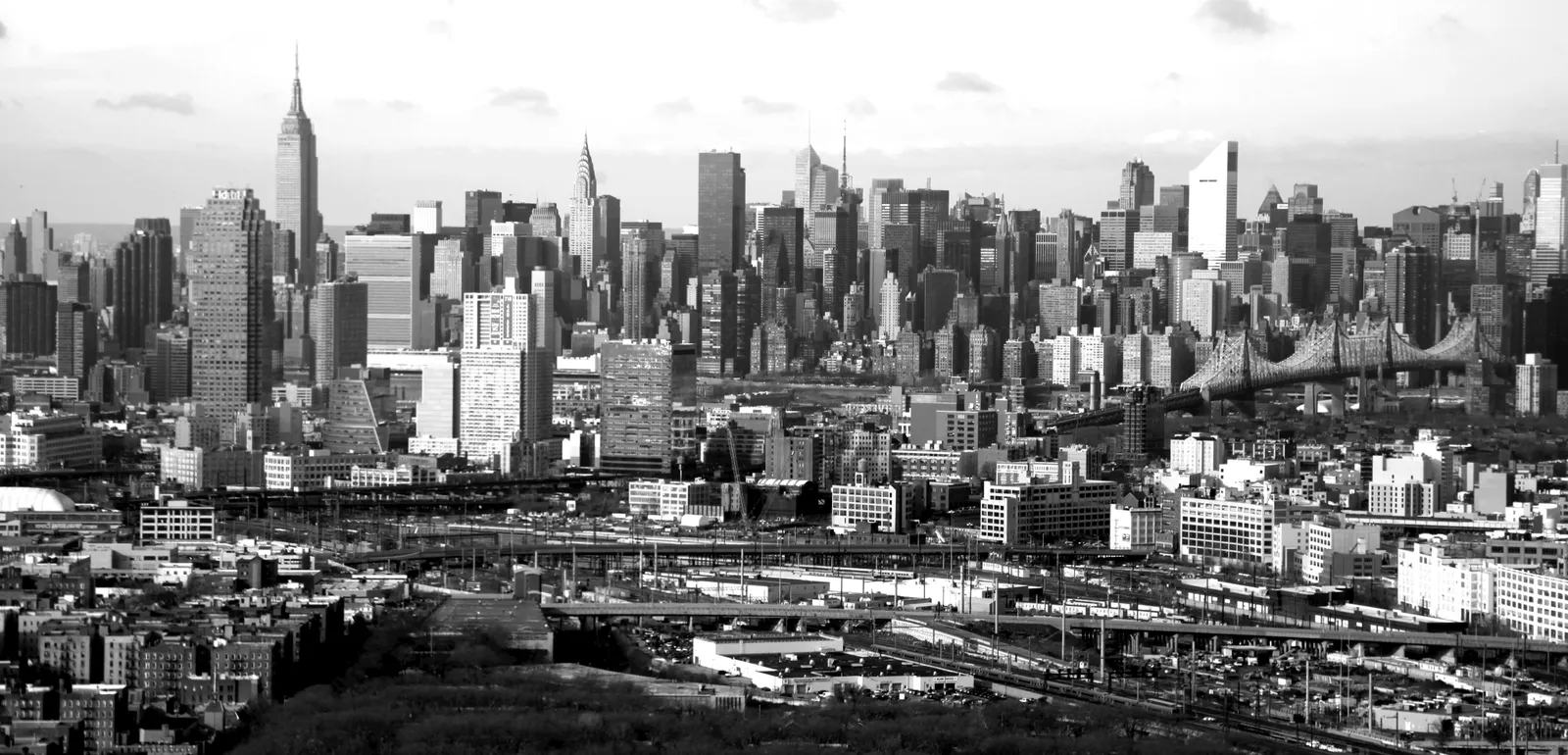 Stunning New York City Skyline in Black and White