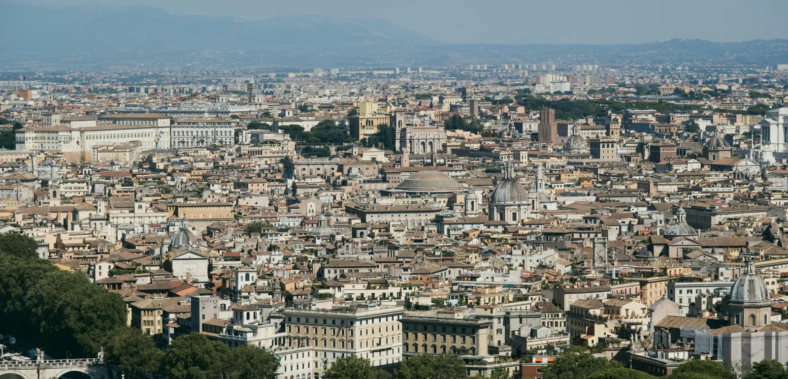 Panorama of Rome Cityscape