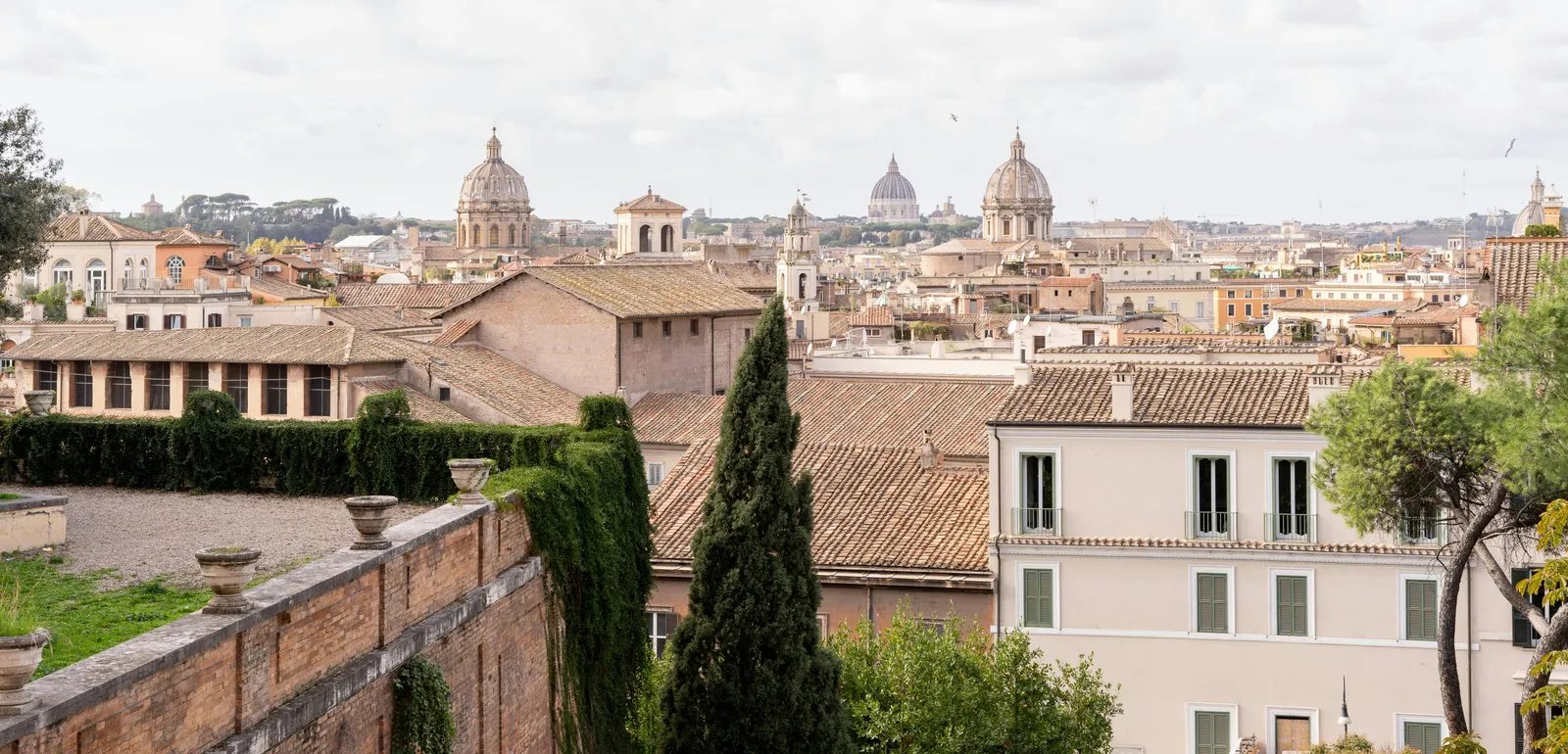 Roofs of Buildings and Domes of Churches in Rome