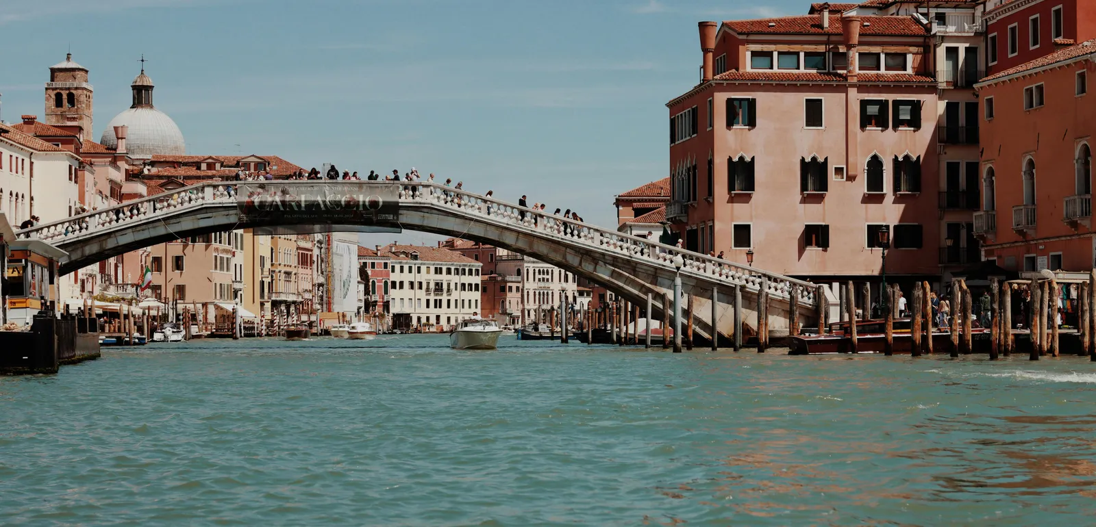 Footbridge on Canal Grande in Venice